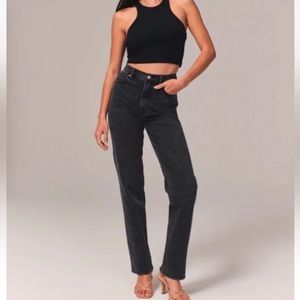 Abercrombie & Fitch The '90s Straight Utra High Rise Jeans